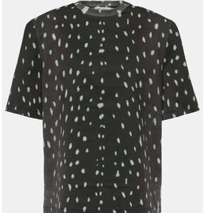 The Attico Black and White Patterned T-Shirt